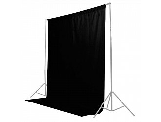 Fotografické pozadie 2x3m čierne bavlna