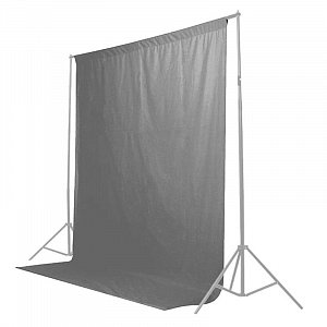 Fotografické pozadie 2x3m šedé bavlna