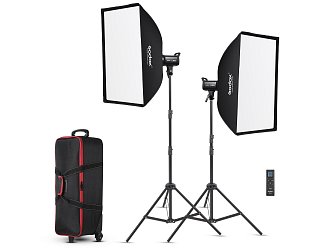 Godox SL100Bi Kit sada dvoch svetiel s príslušenstvom a kufrom