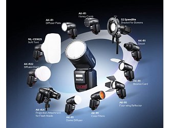 Godox V100 N pre Nikon TTL HSS blesk s kruhovou hlavou 100Ws