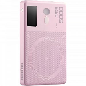 Godox MA5R RGB LED svetlo Powerbank ružové