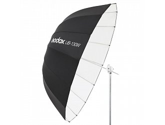 Godox UB-130W 130cm parabolický odrazný dáždnik biely