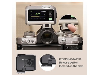 Godox iT30Pro O iFlash blesk pre Olympus OM strieborný