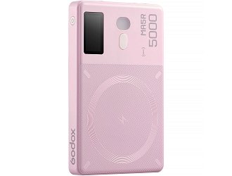 Godox MA5R RGB LED svetlo Powerbank ružové
